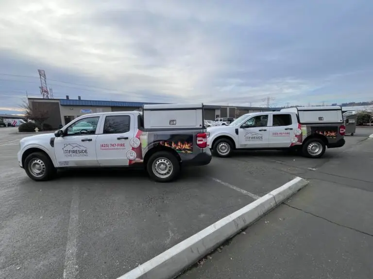 “Modern 2026 fleet graphics design featuring bold typography and vibrant branding on a clean commercial truck.”